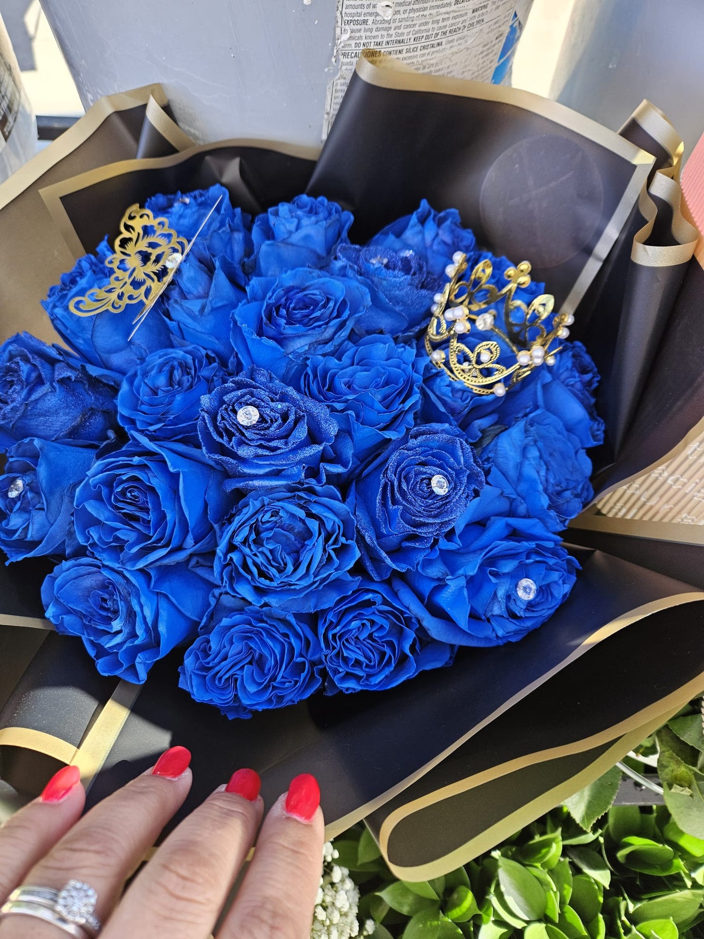 Blue Flower Bouquet